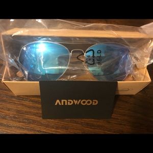 Andwood wood aviator sunglasses